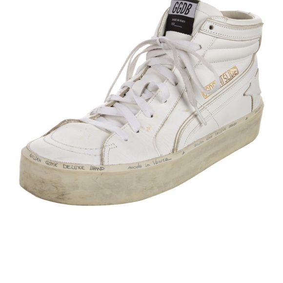 Golden Goose White High-Top Sneakers
